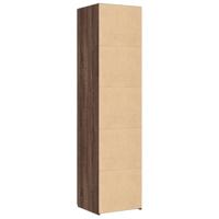 Hoge kast 45x42,5x185 cm bewerkt hout bruin eikenkleurig - thumbnail