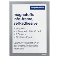 magnetoplan 1131901 Infoframe, zelfklevend Grijs DIN A4 - thumbnail