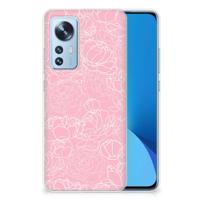 Xiaomi 12 | 12X | TPU Case | White Flowers - thumbnail