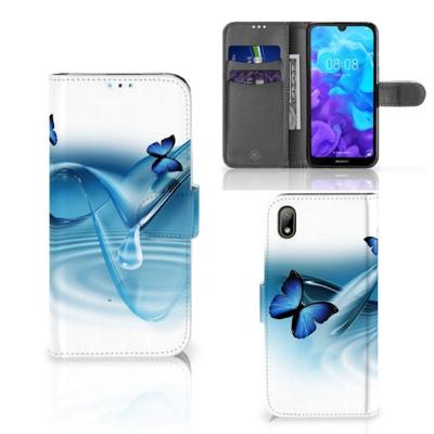 Huawei Y5 (2019) | Telefoonhoesje | Met pasjeshouder | Vlinders Huawei Y5 (2019) | Telefoonhoesje | Met pasjeshouder | Vlinders