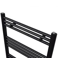 VidaXL Radiator / handdoekenrek recht 480x480 mm zwart - thumbnail