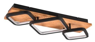 Trio Design plafondlampRama 3800lm - hout met zwart - 643210332