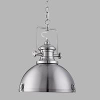 Searchlight HanglampIndustrial Pendants Ø 31cm zilver mat - 2297SS - thumbnail