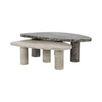 Richmond Organische Salontafel 'Nazario' Marmer, Set van 2 stuks - thumbnail