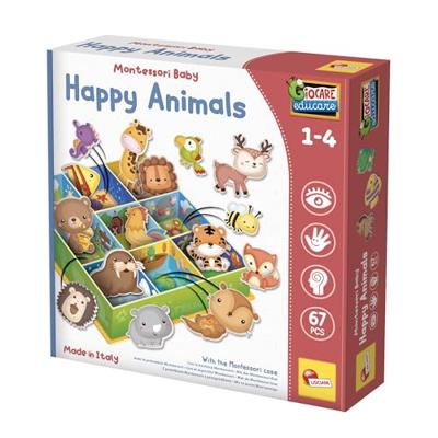 Leerspel - Lisciani - 92772 - Montessori - 3D - 50 zelfcorrigerende vormen