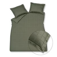 Vandyck Vandyck Home 78 Check 300Tc Dekbedovertrek Lits-jumeaux XL (260x240) sage green - thumbnail