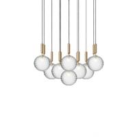 Nuura Miira 13 Hanglamp - Messing - Wit - thumbnail