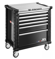 Facom Jet Gereedschapswagen 6 Laden M4 Zwart - JET.6NM4A - JET.6NM4A - thumbnail