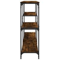 Wandtafel 160x32x95 cm bewerkt hout gerookt eikenkleurig - thumbnail