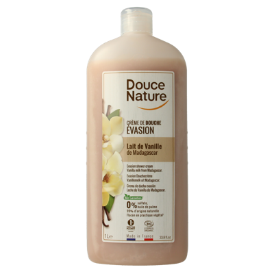 Douchecreme evasion vanillemelk uit Madagaskar bio 1 Liter