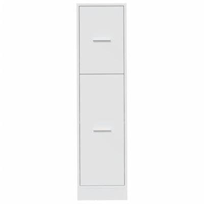 Apothekerskast 30x41x118 cm bewerkt hout wit