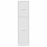 Apothekerskast 30x41x118 cm bewerkt hout wit - thumbnail