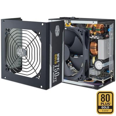 Cooler Master mpe-7501-afaag-3eeu mwe gold 750 v2 atx3.1, 750w, 90% @typical, fully modular, 120mm - thumbnail