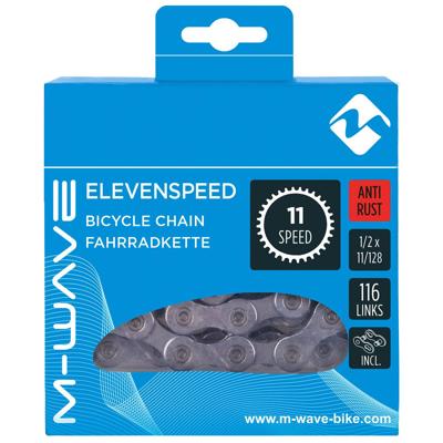 M-Wave (kmc) ketting 11-speed 11/128 116 schakels anti roest in doosje
