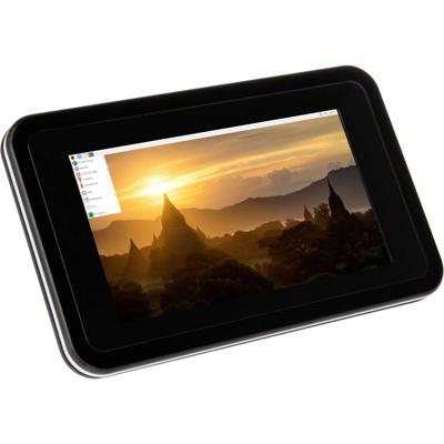 Raspberry Pi® Touch-Kit DIY Raspberry Pi 4 B 8 GB 4 x 1.5 GHz Incl. touchscreen, Incl. behuizing, Incl. netvoeding, Incl. Noobs OS, Incl. koellichaam