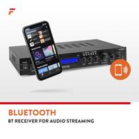 Surround versterker Fenton AV-150BT - 5.1 versterker met Bluetooth voor home cinema en karaoke - Zwart - thumbnail
