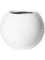 Mini Beth bolpot 31x25cm wit hoogglans - thumbnail