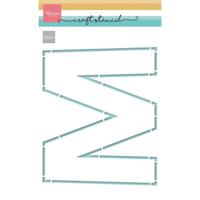 Marianne Design • craft stencil m-letter - thumbnail