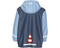 Playshoes regenjas Bouwwagen Marine-128 - thumbnail