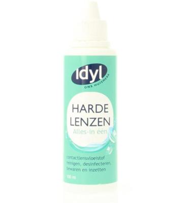 Contactlensvloeistof alles in een harde lenzen