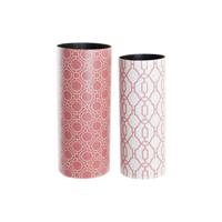 Paraplu DKD Home Decor Canvas Hout Oranje Wit (23 x 23 x 54,5 cm) - thumbnail