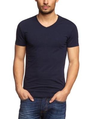 Garage Bodyfit T-shirt V-neck Basic T-shirts Navy