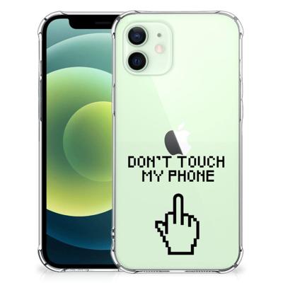 iPhone 12 Mini Anti Shock Case Finger Don't Touch My Phone iPhone 12 Mini Anti Shock Case Finger Don't Touch My Phone