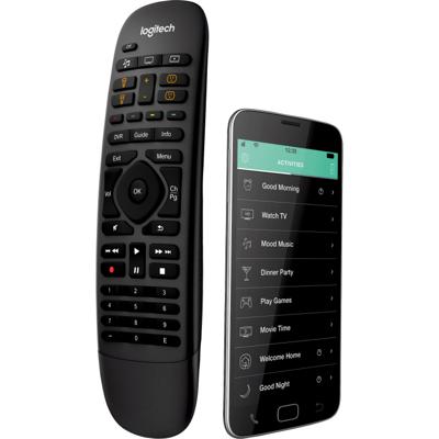 Logitech Harmony Companion afstandsbediening IR-draadloos/wifi Audio, Kabel, DVR, Game console, Home cinema-systeem, PC, Smartphone, TV, Tablet Drukknopen