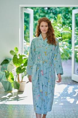 Pip Studio Pip Studio Les Fleurs Bathrobe Blue XL