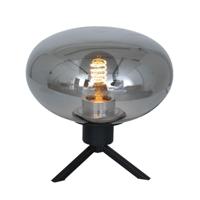 Steinhauer Glazen tafellampReflexion 22cm zwart met smoke glas - 2681ZW - thumbnail