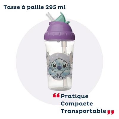 Rietjesbeker - THERMOBABY - 295 ml - Lekvrij - Lilo & Stitch