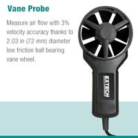 Extech AN100 Windmeter 0.4 tot 30 m/s - thumbnail