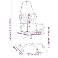 Gamestoel kunstleer zwart - thumbnail