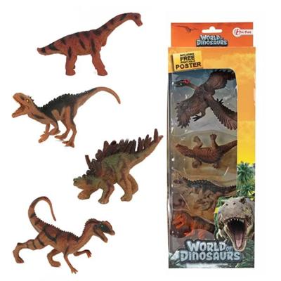Toi Toys Set a 4 dino&apos;s in doos