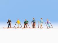 NOCH 36828 N Skiërs figuren Geverfd, Staand - thumbnail