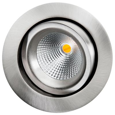 LED inbouwspot 6W geborsteld staal draai en kantelbaar 2000 tot 2800K SG 901232 Dim To Warm