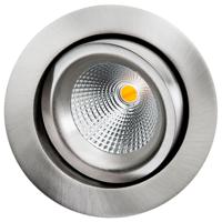 LED inbouwspot 6W geborsteld staal draai en kantelbaar 2000 tot 2800K SG 901232 Dim To Warm - thumbnail