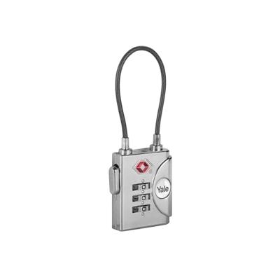YALE TSA kabelslot met combinatiecode - Programmeerbaar 3 cijfers - voor koffer en bagage