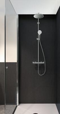 Hansgrohe Crometta s 240 1jet showerpipe met thermostaat ecosmart chroom 27268000 - thumbnail