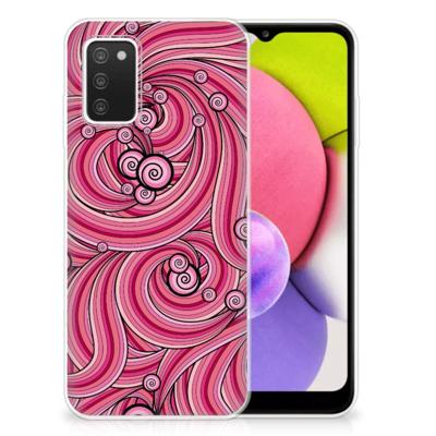 Samsung Galaxy A03S | Hoesje maken | Swirl Pink