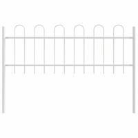 Tuinhek 4 pcs Wit 6,8 x 0,6 m Poedercoating staal - thumbnail