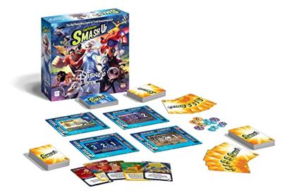 Disney European player network smash up: edition kaartspel (engels, 2 spelers, 30 - 45 minuten, vanaf 14 jaar)