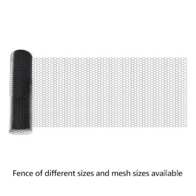 VidaXL Hexagon hek grijs 0,4 x 25 m pvc