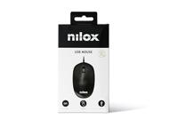 Muis Nilox MOUSB1012 Zwart 1200 DPI - thumbnail
