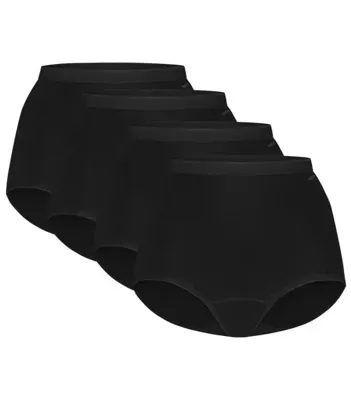 4-Pack High Waist dames slip - Taille - Multipack dames hoge onderbroeken - Katoenen ondergoed