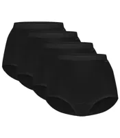 4-Pack High Waist dames slip - Taille - Multipack dames hoge onderbroeken - Katoenen ondergoed - thumbnail