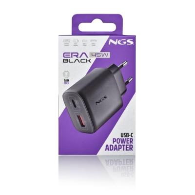 Laptop oplader NGS ERA45WBLACK 45 W Zwart