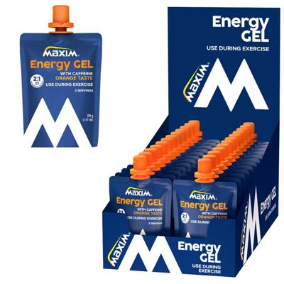 Maxim energy gel orange and caffeine 100gr ds a 24