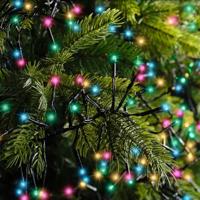 Lumineo Led cluster lights 2800cm zwart/soft multi - thumbnail