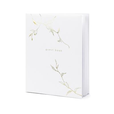 Gastenboek Met Gouden Takjes Motief (20x24,5cm)